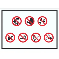 Schild Platz- und Hallenordnung Symbol A3 (297x420mm)