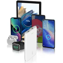 Belkin Power Bank 18W 10.000mAh Power Delivery, Weiß BPB001btWH