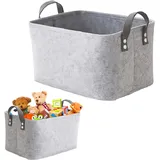 Felt Storage Basket,Filzkorb,Aufbewahrungskorb,Filzkorb Aufbewahrung,Aufbewahrungsbox Filz,Faltbar Filz Aufbewahrungsbox,Für Kleidung, Handtücher, Accessoires Und Kinderspielzeug Aufzubewahren