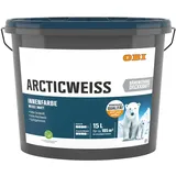 OBI Wandfarbe Arcticweiss Weiß Matt 15,
