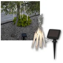 Star Trading LED Solar Lichterkette 180 cm Acryl Transparent