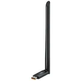 Baseus Externe USB-WLAN-2,4-GHz-150-Mbit/s-Netzwerkkarte mit 6-dBi-Antenne, Schwarz