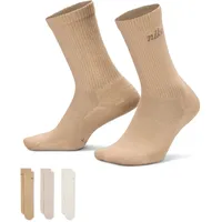 Nike Everyday Elevated Crew-Socken 3er Pack Beige/Mehrfarbig 42-46