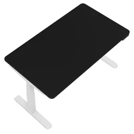 assmann büromöbel ASSMANN Elektrisch höhenverstellbarer Kinderschreibtisch JUNIOR Curved Schwarz Weiß, Memoryfunktion, Kollisionsschutz, 2-fach-Motorik - Weiß/Schwarz