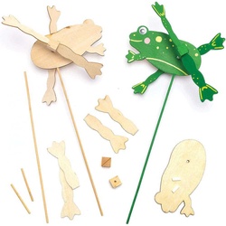 Frosch Windrad-Set  (pro Set 3) Basteln mit Holz