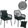 MCW Gartenstuhl MCW-O12 Outdoor Sitz-/Rückenpolster Aluminium Seilgeflecht Rope grün 2er Set