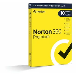 NORTON 360 Premium, 10 User, 1 Jahr (deutsch) (Multi-Device)