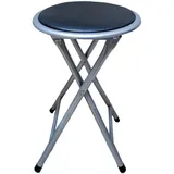Hti-Living Hocker Dima Kunstleder 30 x 38 x 38 cm Schwarz
