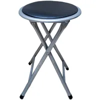 Hti-Living Hocker Dima Kunstleder 30 x 38 x 38 cm Schwarz