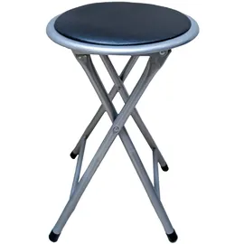 Hti-Living Hocker Dima Kunstleder 30 x 38 x 38 cm Schwarz