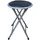 Hti-Living Hocker Dima Kunstleder 30 x 38 x 38 cm Schwarz
