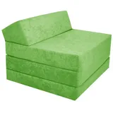 Klappmatratze Klappmatratze Gästematratze mit Kopfteil Größe 200x70x10cm, FORTISLINE grün