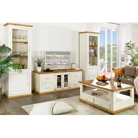 1a Direktimport TV-Kommode, Lowboard MEXICO weiss / honig, Pinie, Shabby Möbel Landhaus