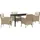 vidaXL Garten Essgruppe 5-tlg. Beige