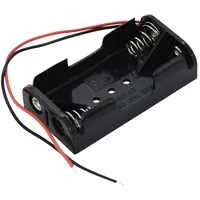 TAKACHI Batteriehalter 2x Mignon (AA) Schwarz 57,6 x 31,2 x 15,2