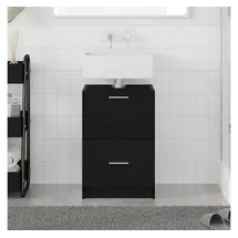 vidaXL Waschbeckenunterschrank 40 x 37 x 59 cm Schwarz