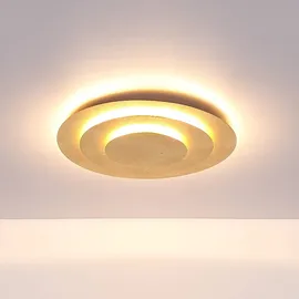 GLOBO Heda 1 LED rund gold Metall Ø 49 cm