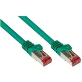 Alcasa 30m CAT6, S/FTP, Netzwerkkabel grün, (S/FTP, (S-STP)