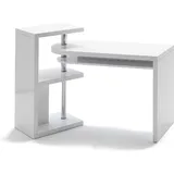 möbelando Schreibtisch Mattis aus Holzwerkstoff,Metall in weiß. Abmessungen (BxHxT) 145x94x50 cm