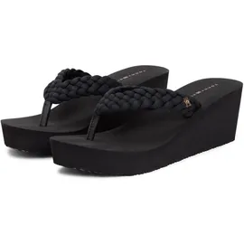 Tommy Hilfiger Th Wedge Braided Summer Sandal Black 38