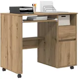 vidaXL Artisan-Eiche Computertisch Artisan-Eiche Verbundholz Mittel