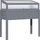 Outsunny Hochbeet Holz 120 x 54 x 122 cm Grau