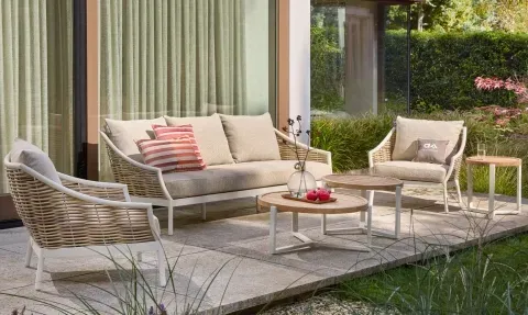 Apple Bee Milou-Monaco Lounge-Set 2 Oyster ca. 371x208cm