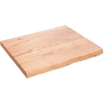 vidaXL Waschtischplatte, Hellbraun 60x50x2 cm Massivholz Behandelt