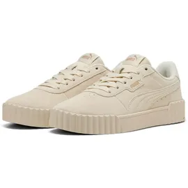 Puma Carina 3.0 Suede Sneaker Damen 03 - alpine snow-puma gold 37