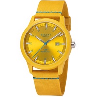 Regent Herren Analog Quarz Uhr mit Ocean-Plastic Armband 11110915