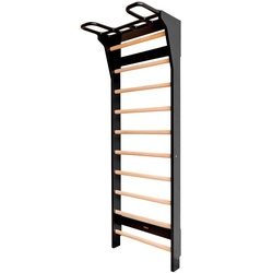 FitWood Trollstigen Wallbar Sprossenwand (Schwarz / Birke)