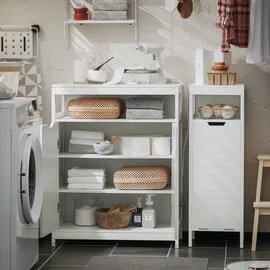 SoBuy BZR121 Badkommode 70 x 90 x 35 cm Weiß