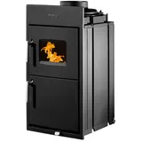 Buderus Logaflame HLS117 Stahl Schwarz/Abdeckplatte Frontplatte