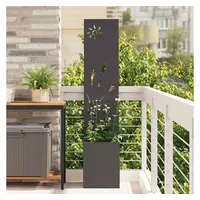 vidaXL Sichtschutz-Leinwand 32 x 140 cm Schwarz