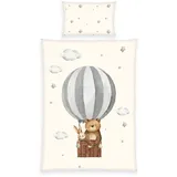 Baby Best Babybettwäsche BABY BEST "babybest Ballonfahrt", bunt, B/L: 100cm x 135cm, Renforcé, B/L: 40cm x 60cm, 2 Stk., Renforcé, Obermaterial: 100% Baumwolle, Bettwäsche, Wendebettwäsche