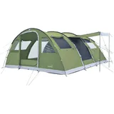 Skandika Tunnelzelt Gotland Sleeper Protect 6 für 6 Personen | eingenähtem Zeltboden GRÜN 6 PERSONEN