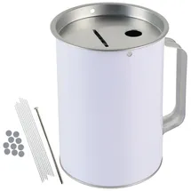 HMF 48000-07 Spendendose mit Griff, x 10 cm Lichtgrau