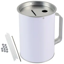 HMF 48000-07 Spendendose mit Griff, x 10 cm Lichtgrau