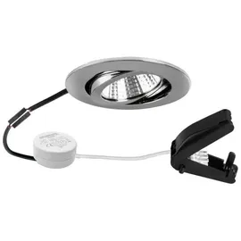 Brumberg LED-Einbaustrahler 230V rund Aluminium, Chrom