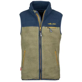 TROLLKIDS - Fleece-Weste KIDS Hemsedal Vest 92 moss/blue 92