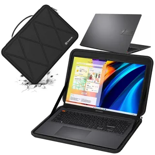 Smatree Hard Eva Schutzhülle Tasche Kompatibel für 15,6 Zoll ASUS Chromebook CX15, für 15,6 Zoll Vivobook Pro 15/Vivobook 15, für Vivobook 15 F512/F512DA, S15 S532, ASUS Vivobook S 15 OLED (X8273)