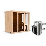 Karibu Irava 3 inkl. 3,6 kW Ofen + int. Steuerung