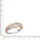 ZEEme Fingerring ZEEME "Silber 925 zweifarbig mit Zirkonia weiß" Gr. 19,5, rot, Fingerringe, Damen, 062 (19,7), Silber 925 (Sterlingsilber), Fingerring