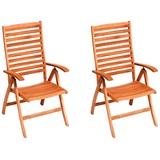 MERXX La Plata Klappsessel 67 x 60 x 112 cm braun 2 St.