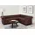 OTTO home Chesterfield Eckcouch Leder 2-Sitzer Braun