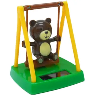 Schwingendes Solar-Tänzer-Spielzeug, Solar-Armaturenbrett-Puppe - Niedlicher Schaukelbär, Schreibtisch- und Armaturenbrett-Dekoration, Kinderspielzeug,Solar tanzendes Bärenspielzeug für Auto,