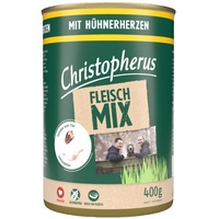 Christopherus Fleischmix - mit Hühnerherzen 400g-Dose