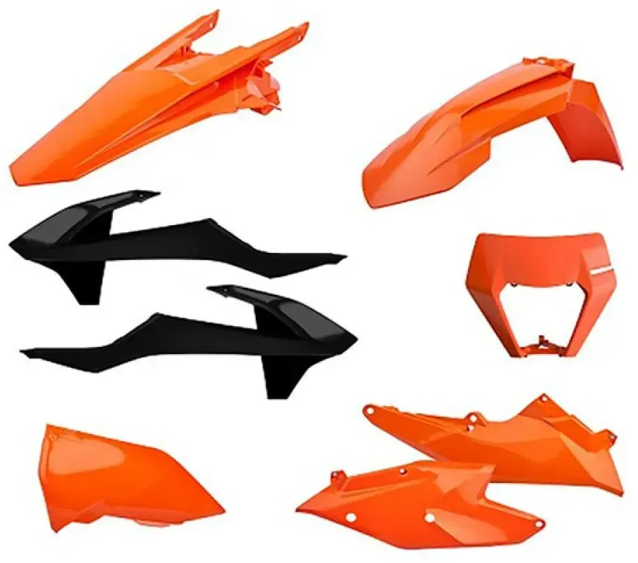 Polisport Enduro Ktm Exc/exc-f/xc-w/xcf-w 17-19 Oem 17-19 90881 Plastikbausatz - Black - One Size