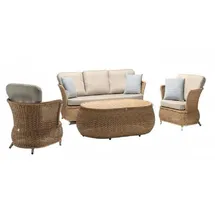 JV Möbel Gartenlounge-Set 4-tlg. Beige