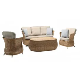 JV Möbel Gartenlounge-Set 4-tlg. Beige